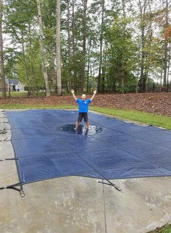 Safety Cover Installation Splash Pools of SC - Safety Cover Installation